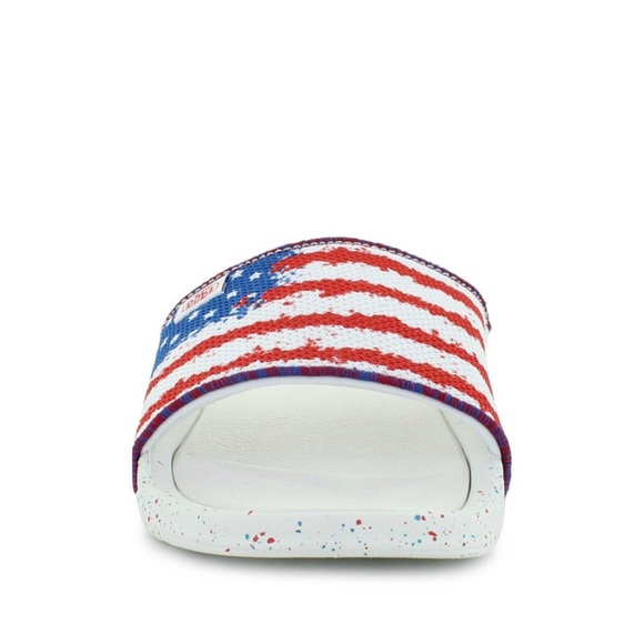 NWT Hey Dude Peggy Flag Slide Sandals Women's Size 7 NEW - Picture 9 of 16